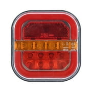 Submersible Square Led Trailer Light,IP67 Waterproof LED Magnetic Towing Tail Light Wireless Trailer Light Kit,Utility LED Stop Turn Tail License Brake Running Light Lamp for Trucks,Boat